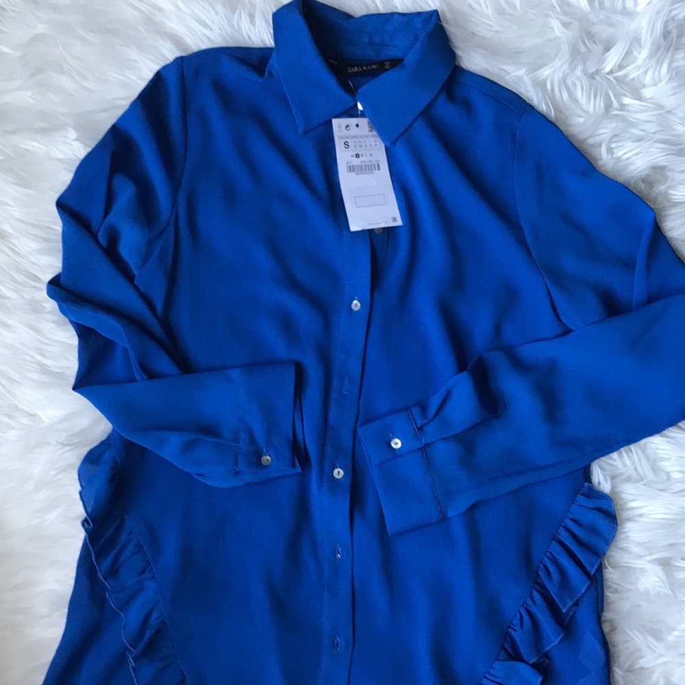 Zara | blouse with ruffles - Picture 2 of 6